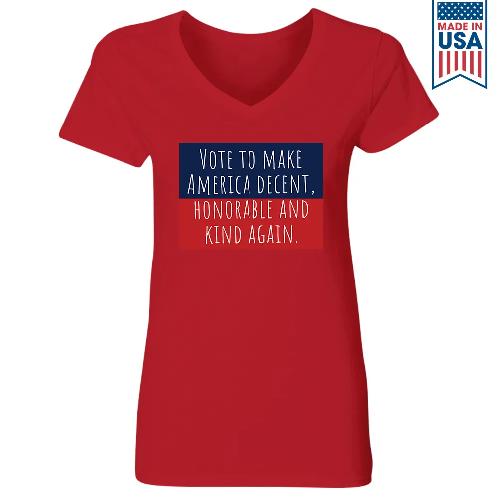 Women's V-neck T-shirt TSVB450