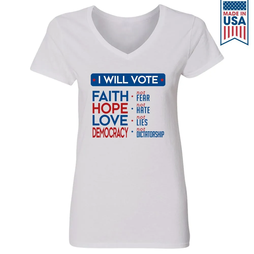 Women's V-neck T-shirt TSVW491
