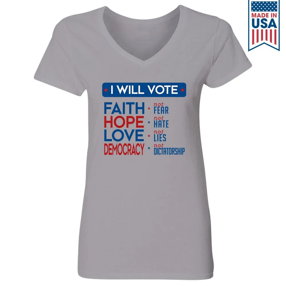 Women's V-neck T-shirt TSVW491