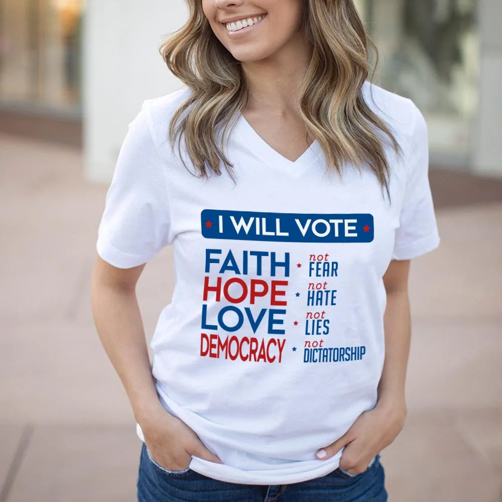 Women's V-neck T-shirt TSVW491