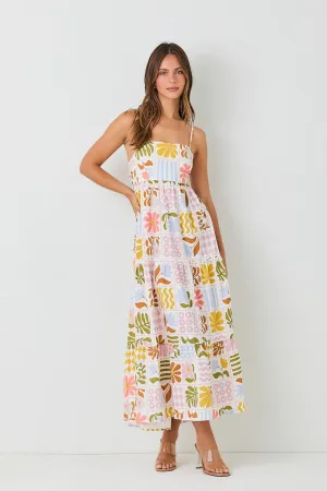 Woven Floral Maxi Dress